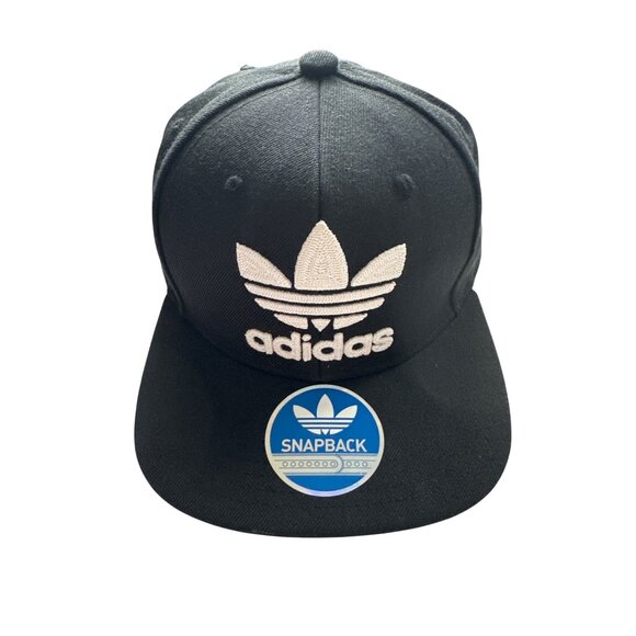 Adidas Snapback Hat Black White Green Undervisor Adjustable Cap - Picture 1 of 7